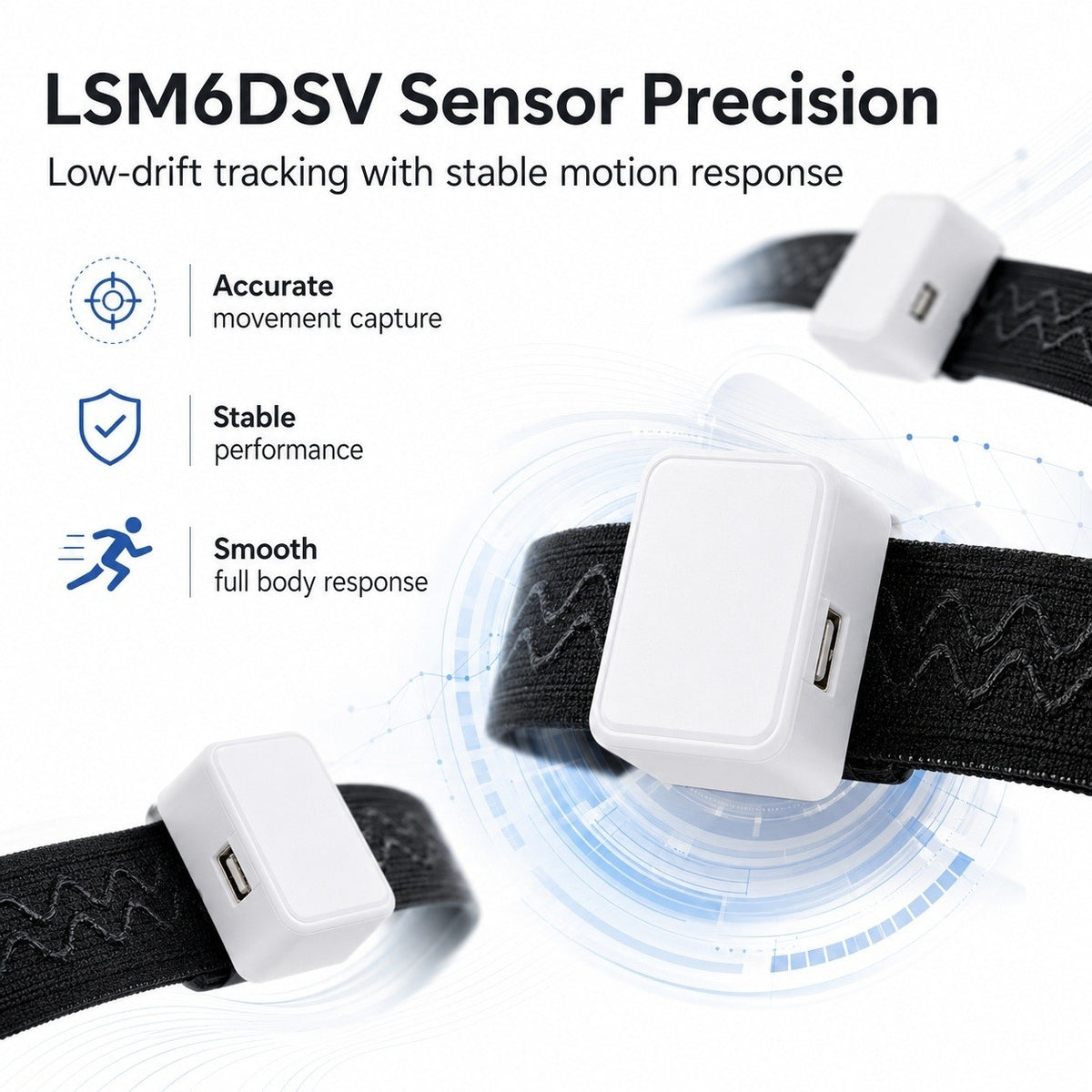 Full Body Tracking Kit with LSM6DSV Sensors – Compatible with SlimeVR