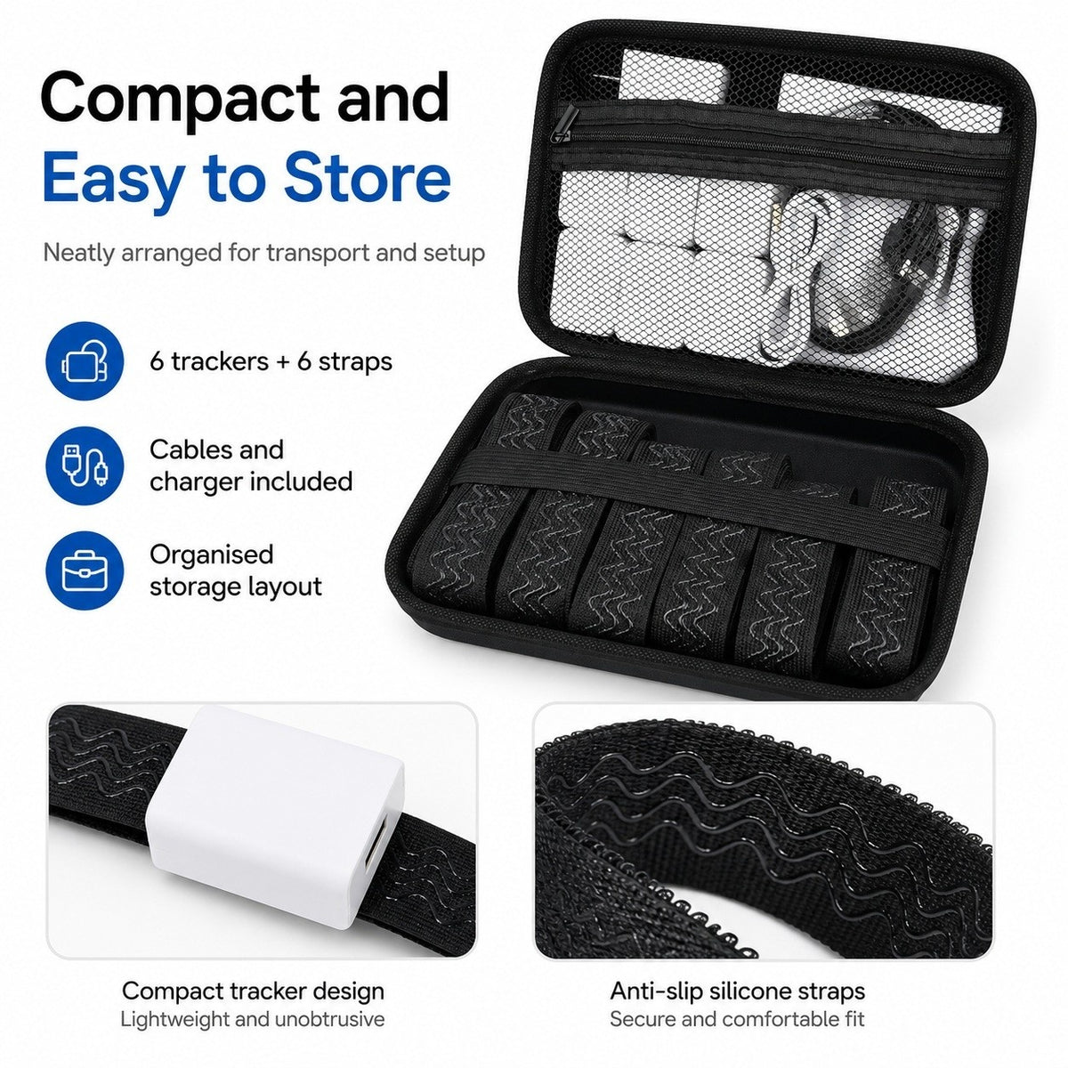 Full Body Tracking Kit with LSM6DSV Sensors – Compatible with SlimeVR